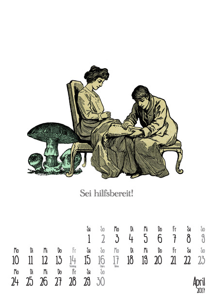 Kalender 2017 April